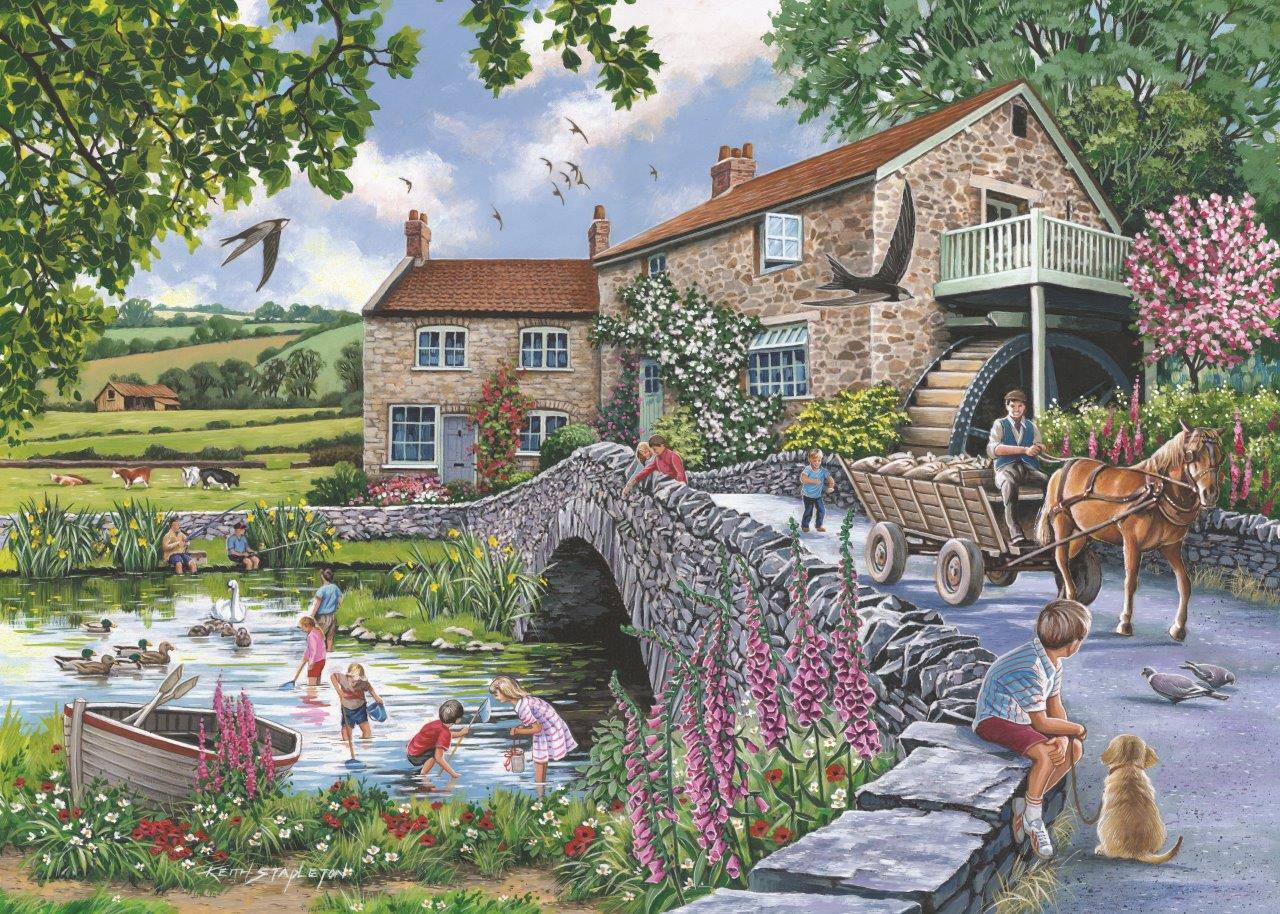 House Of Puzzles Jigsaw Old Mill 1000 Pieces 