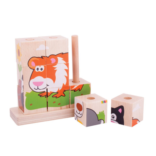 Pets Stacking Blocks by Bigjigs Toys - BB104