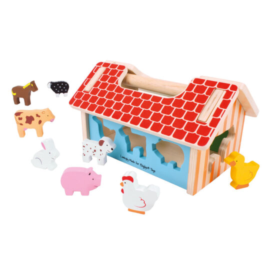 Farmhouse Sorter by Bigjigs Toys - BB108