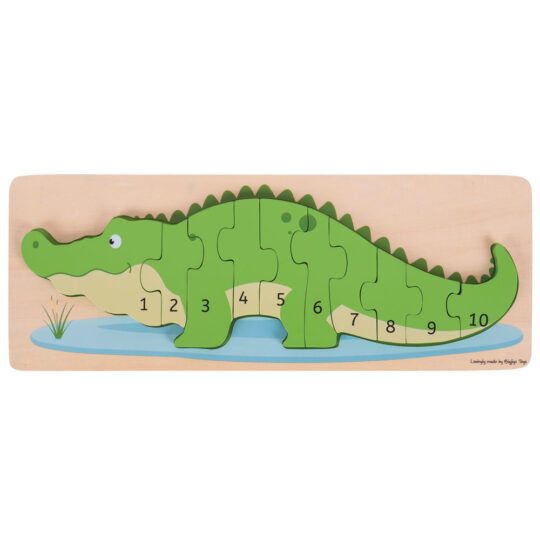 Crocodile Chunky Lift Out Puzzle by Bigjigs Toys - BJ029