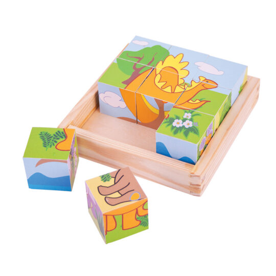 Dinosaur Cube Puzzle by Bigjigs Toys - BJ513