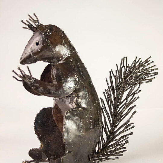 Squirrel Metal Garden Sculpture by Chi-Africa - OW033