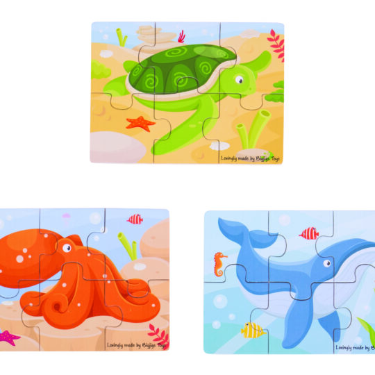 Sealife Six Piece Puzzles by Bigjigs Toys - BJ819