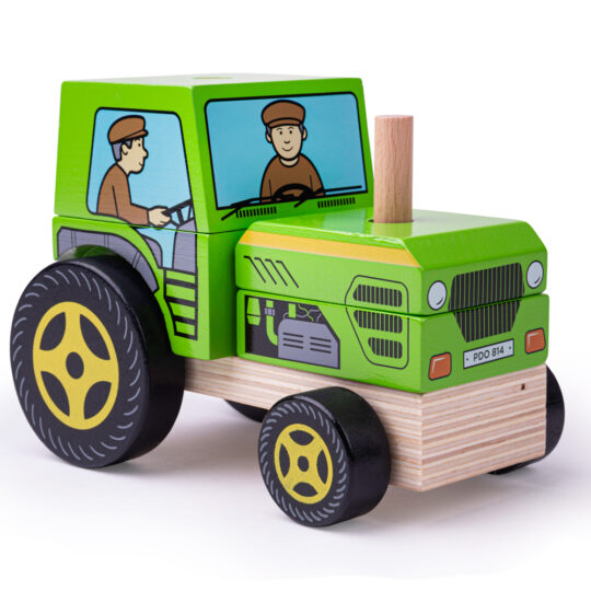 Stacking Tractor by Bigjigs Toys - BB125