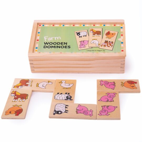 Farm Wooden Dominoes by Bigjigs Toys - BJ736