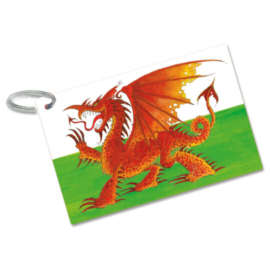 Welsh Dragon Keyring by Emma Ball - EHKEY01