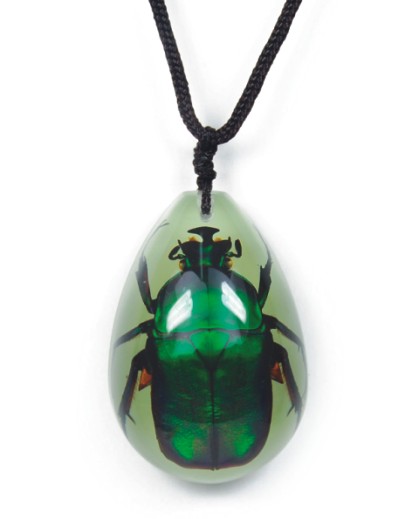 Insect Rutelian Beetle Glow Necklace by World of Insects - YD0732