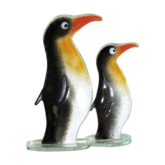 Fused Glass Penguin Large by Nobilé Glassware - 1088-14
