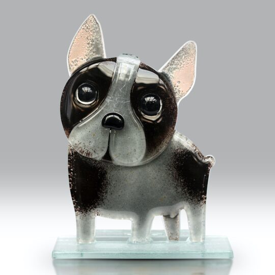 Fused Glass French Bulldog Brindle by Nobilé Glassware - 2006-19