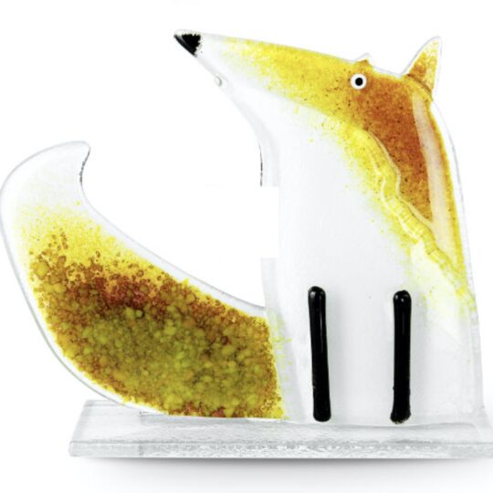 Fused Glass Fox Red by Nobilé Glassware - 2156-21