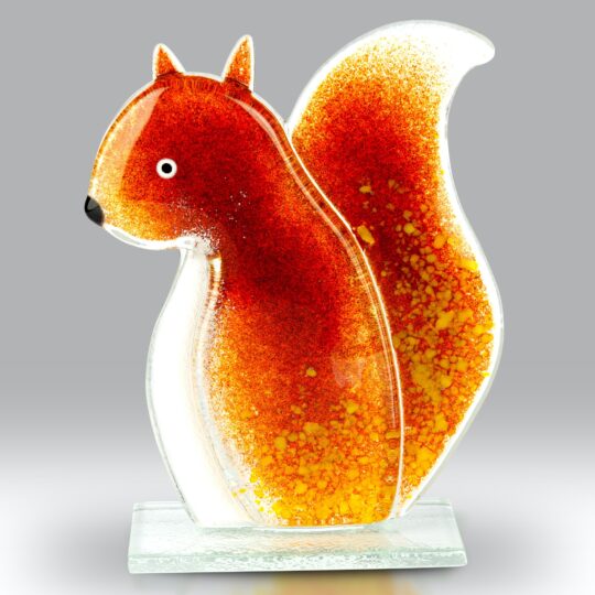 Fused Glass Squirrel by Nobilé Glassware - 2159-21