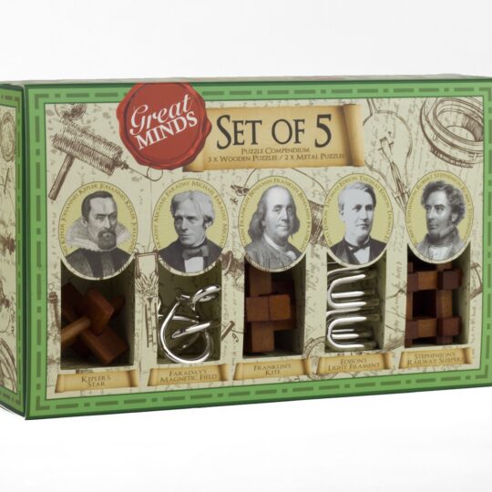 Great Minds Set of 5 Puzzles by Professor Puzzle - GM1124