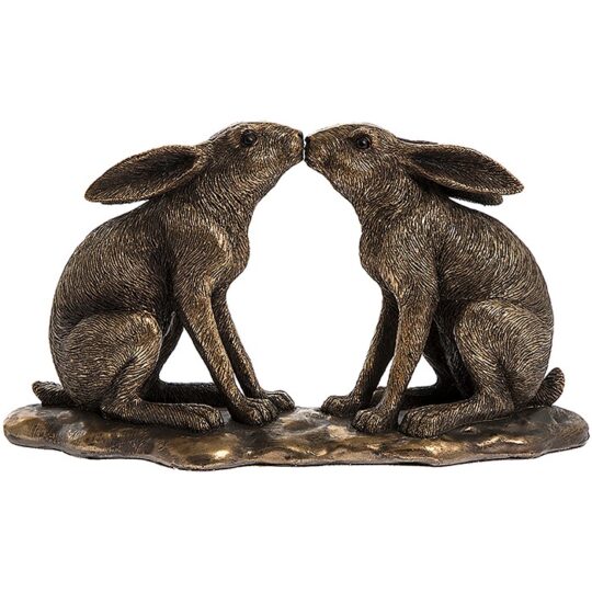 Reflections Bronze Hares Kissing from The Leonardo Collection - LP41951