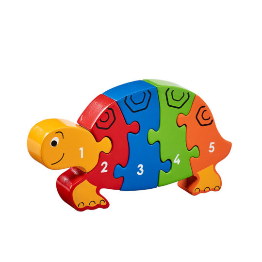 Tortoise 1-5 Number Wooden Jigsaw by Lanka Kade - NJ02