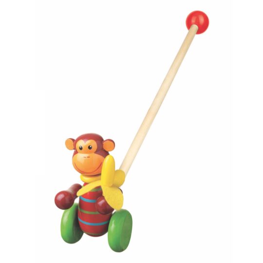 Monkey Push Along by Orange Tree Toys - OTT02849