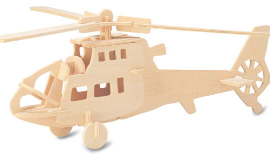 Helicopter Plywood Model Kit by Quay Imports - P007