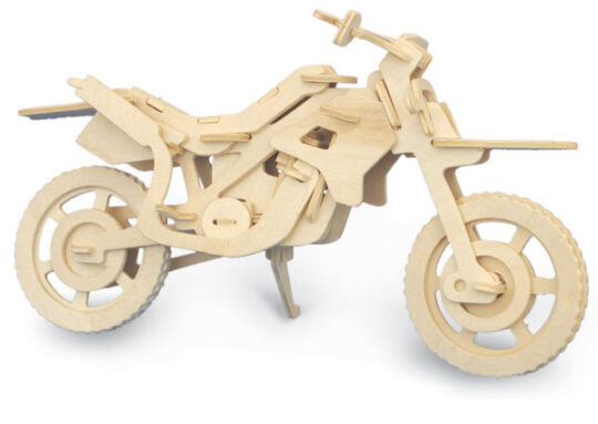 Cross-Country Motorbike Plywood Model Kit by Quay Imports - P022