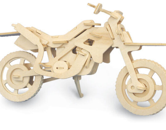 Cross-Country Motorbike Plywood Model Kit by Quay Imports - P022