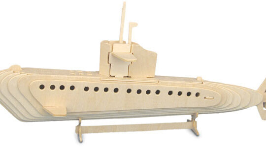 Submarine Plywood Model Kit by Quay Imports - P042