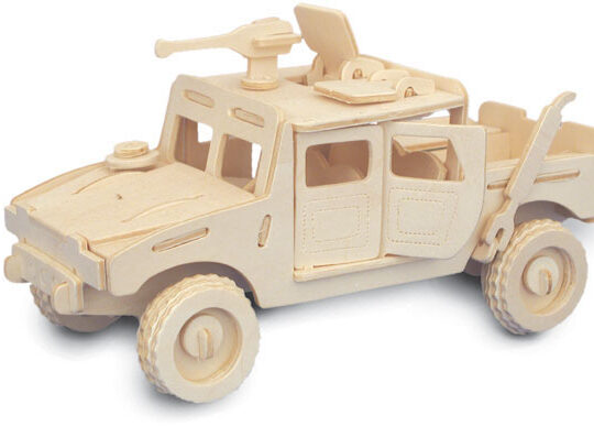 Jeep Plywood Model Kit by Quay Imports - P063
