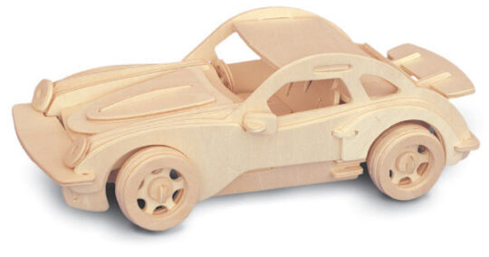 911 GT Plywood Model Kit by Quay Imports - P066