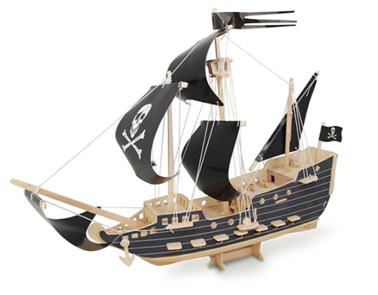 Pirate Ship Plywood Model Kit by Quay Imports - P217