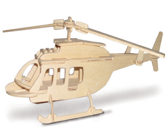Bell 206 Plywood Model Kit by Quay Imports - P312