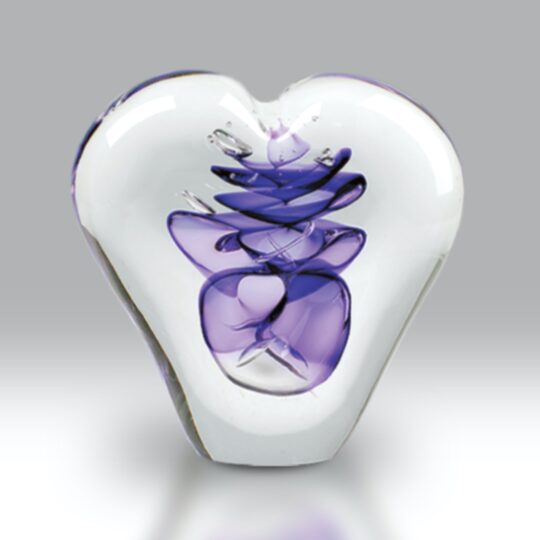 Passion Paperweight Purple by Nobilé Glassware - PPW-PUR