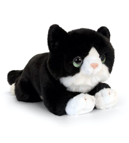 Plush Signature Cuddle Kitten Smudge Black by Keel Toys - SC2648