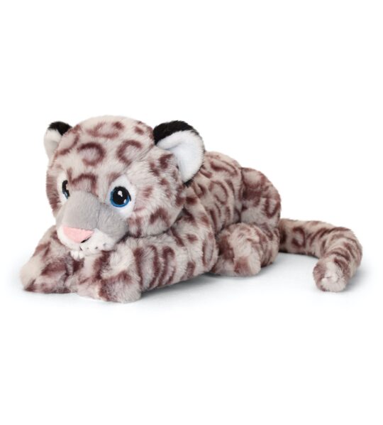 Plush Laying Snow Leopard by Keel Toys - SE6110
