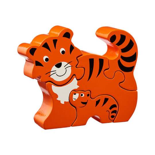 Tiger & Cub Simple Wooden Jigsaw by Lanka Kade - SJ05