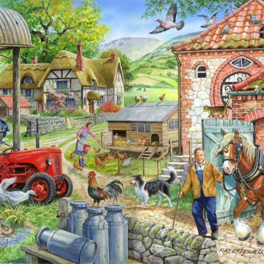 Manor Farm 1000 Piece Jigsaw Puzzle by House of Puzzles - HOP0039
