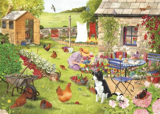 Grandma's Garden Big 500 Piece Jigsaw Puzzle by House of Puzzles - HOP0087