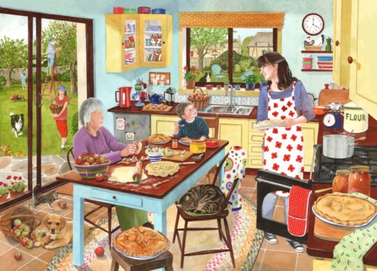 Baking Apple Pies 1000 Piece Jigsaw Puzzle by House of Puzzles - HOP0117
