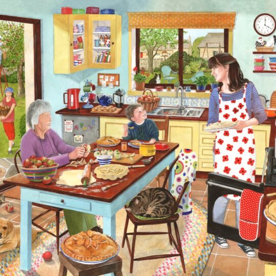 Baking Apple Pies 1000 Piece Jigsaw Puzzle by House of Puzzles - HOP0117