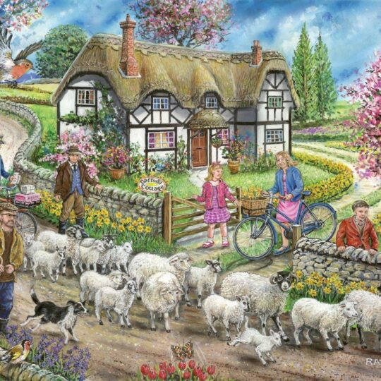 Daffodil Cottage 1000 Piece Jigsaw Puzzle by House of Puzzles - HOP0120