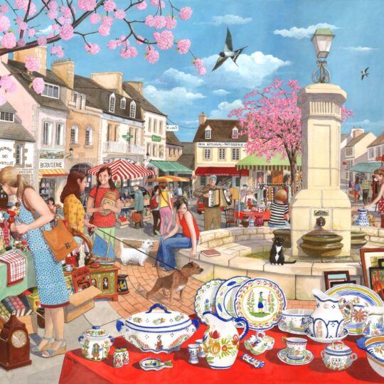 French Market 1000 Piece Jigsaw Puzzle by House of Puzzles - HOP0122