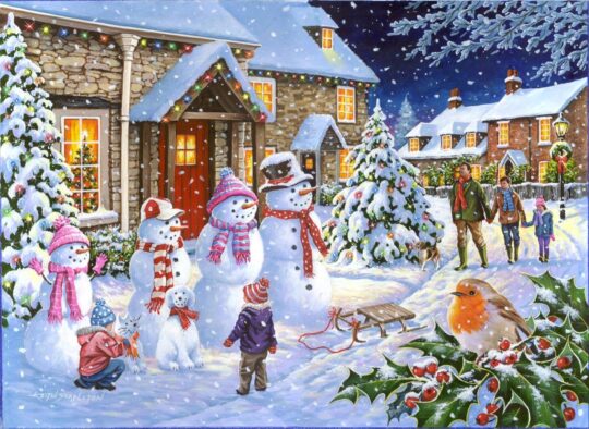 Snow Family 1000 Piece Jigsaw Puzzle by House of Puzzles - HOP0128