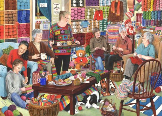Knit & Natter 1000 Piece Jigsaw Puzzle by House of Puzzles - HOP0133