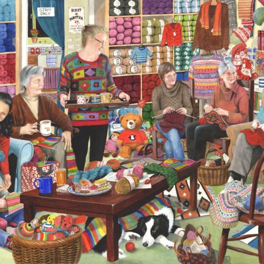 Knit & Natter 1000 Piece Jigsaw Puzzle by House of Puzzles - HOP0133