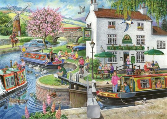 By The Canal 1000 Piece Jigsaw Puzzle by House of Puzzles - HOP0144