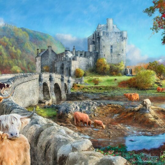Highland Morning 1000 Piece Jigsaw Puzzle by House of Puzzles - HOP0190