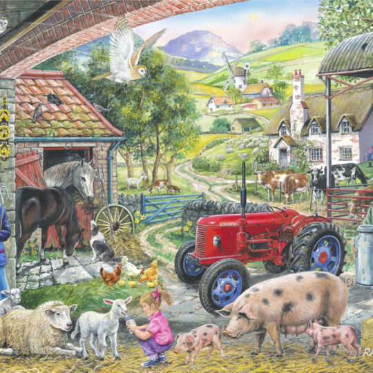 On The Farm 1000 Piece Jigsaw Puzzle by House of Puzzles - HOP0192