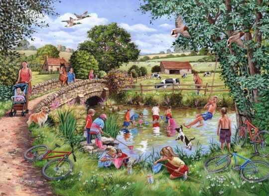 Pond Dippers 1000 Piece Jigsaw Puzzle by House of Puzzles - HOP0219