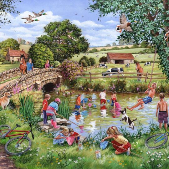 Pond Dippers 1000 Piece Jigsaw Puzzle by House of Puzzles - HOP0219