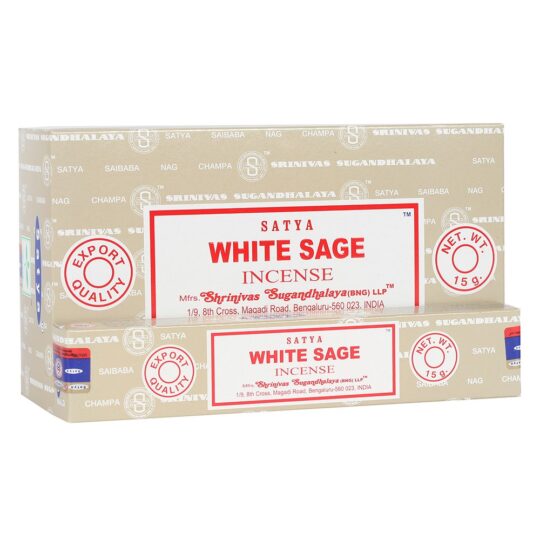 White Sage Satya Incense Sticks Box by Satya - IN8WS