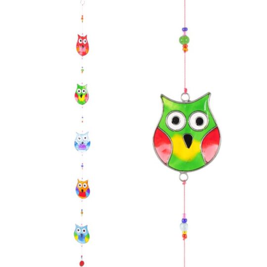 String of Owls Suncatcher by Jones Home & Gift - SC_02515