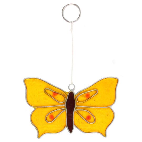 Yellow Brimstone Butterfly Suncatcher by Jones Home & Gift - SC_43527