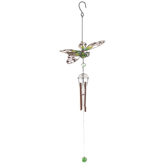 Dragonfly Glass Windchime Small by Jones Home & Gift - WC_11135
