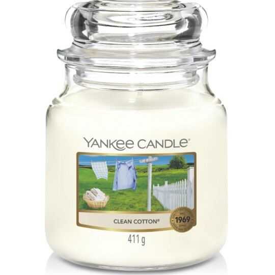 Clean Cotton Housewarmer Medium Jar by Yankee Candle - 1010729E